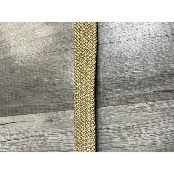 VINTAGE Tan Adjustable Fabric Belt Made In Taiwan Size Large - Picture 2 of 5